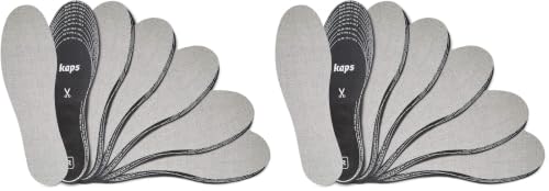 Image of 6 Pair Pack Anti Odour Shoe Insoles Set with Odor Eating Charcoal | Shoe Inserts | Kaps Odour Stop | Cut to Size (Pack of 2)