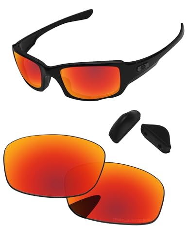 Image of Replacement Lenses & Nose Pads for Oakley Fives Squared(4+1) OO9238 54mm - Precise Fit, UV Block, Impact Resistant
