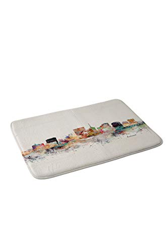 Society6 Bri Buckley Richmond Virginia Skyline Bath Mat, 17