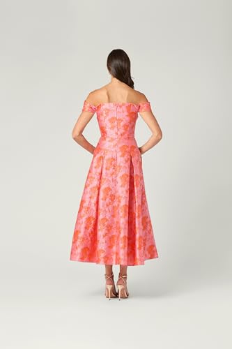 Image of Shoshanna Women's Midnight Amelia Jacquard Tropez Dress