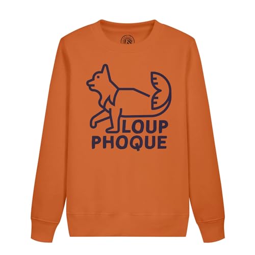Sweatshirt enfant loup-phoque pull chaud humour animaux pour garçons et filles