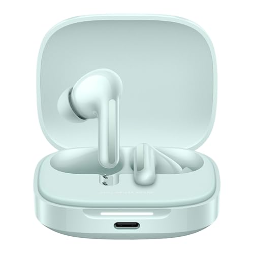 XIAOMI Redmi Buds 6 – Auricolari wireless Bluetooth in-ear, Driver Dual, Suono immersivo, Cancellazione attiva del rumore 49dB, Fino a 10h+42h di durata della batteria, IP54-Verde Corallo