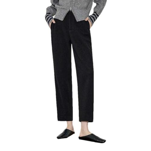 Pantalon vêtement de rue élégant en couleur unie pour femme active