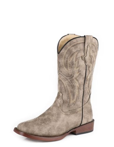 ROPER Western Boots Boys Eastwood Square Toe Tan 09-018-1900-3499 BR