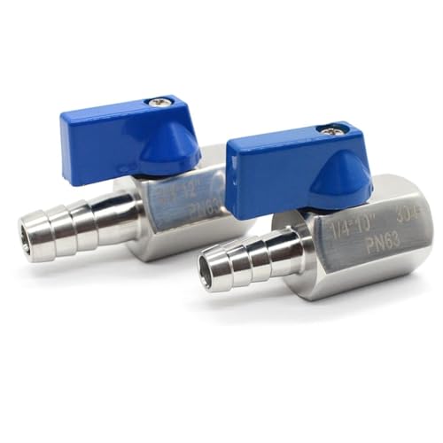 Válvula de bola de acero inoxidable SS304 de alta resistencia 1/2 x 14mm 5