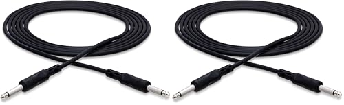 Cable interconexión HOSA 1/4" TS de 3 pies x2 miniatura 1