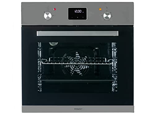 Exquisit EBE 657-2U Einbaubackofen | 59 L Backofenvolumen | Heißluft | Teleskopauszüge | Schwarz