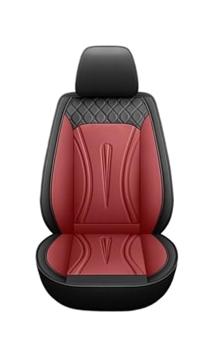 Housse de siège de voiture en cuir pour MG ZS MG3 MG5 protection universelle noir rouge