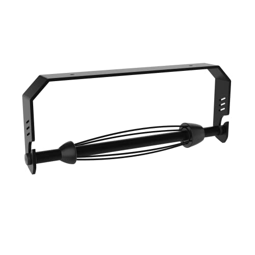 Portarrollos Cocina VEHHE, Soporte Papel Cocina en Forma de U, Autoadhesivo sin Perforación, Colgable en la Cocina con Pegamento y Tornillos, Negro Cover