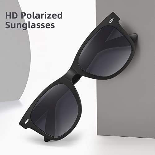 Image of MEETSUN Polarized Sunglasses for Women Men Classic Retro Square Frame Driving Sun Glasses UV Protection