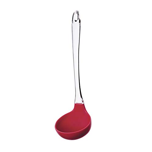Conjunto de Gadgets de Silicone com Cabo Acrílico 7 Peças Euro Vermelho