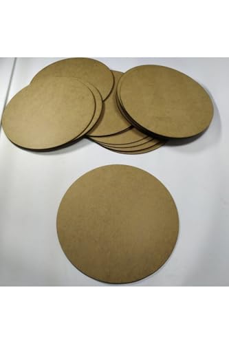 Platos de Madera sin Acabado 10 Piezas 11.8 in Diámetro miniatura 4