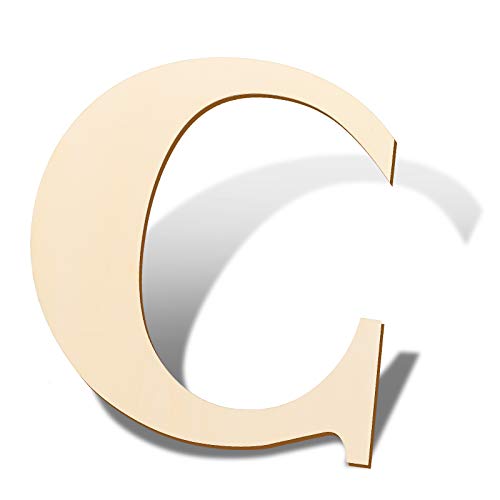SAVITA 30cm Letras de Madera en Blanco Tablero de Letrero de Rebanadas de Madera Sin Terminar Para Decoración de Pared de Letrero del Hogar Proyectos de Artesanía de Bricolaje - C