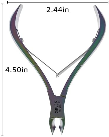 Professional Cuticle Trimmer Nail Cuticle Cutter Stainless Steel Cuticle Nippers with Sharp Blades of Cuticle Remover Clippers Manicure Tools Double Spring for Nail Care Pedicure Nail Tools (Multi)