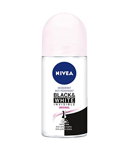 NIVEA Black & White Invisible Original déodorant bille pour rester frais au bureau et en voyage