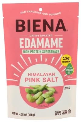 Biena Edamame Roast Himalayan Salt 4.75 oz (Pack of 8)