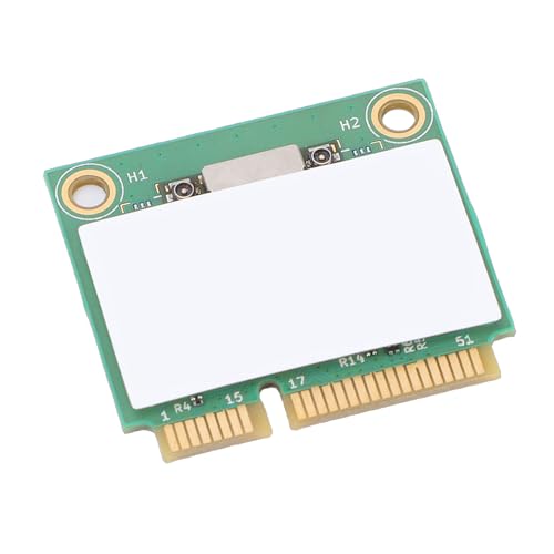 ciciglow Tarjeta Wi Fi 6, BT5.3 Tri Banda 6GHz 5GHz 2.4GHz, 5400Mbps Tarjeta de Red Inalámbrica Wi Fi 6 con interfaz MINI PCIe, Doble Antena de 8dBi para PC y Laptops miniatura 6