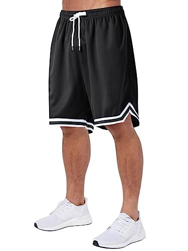 Oanviso Herren Basketball Shorts Mesh Sportshorts Atmungsaktiv Laufshorts...
