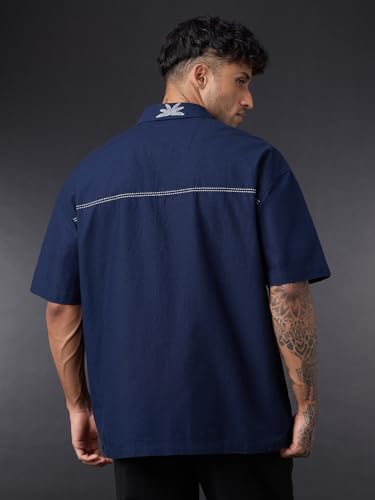 Image of The Souled Store Solid Linen: Beige Color Men and Boys Regular Outdoor Fit Full Sleeve Collared Neck Spread Collar Casual Wear Stylish Comfortable Premium Elegant Cotton Shirts