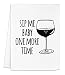 Funny Kitchen Towel, Sip Me Baby One More Time, Flour Sack Dish Towel, Sweet Housewarming Gift, White