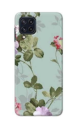 Image of Printed Hard Back Cover Case for Samsung Galaxy M32 4G | Samsung Galaxy M32 Prime Edition Back Cover (Floral Painting) -702