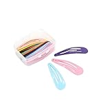 Beaupretty ヘアクリップ 50個セット キッズバレッタ 彩色メタルスナップ ヘアピン 女の子用 髪飾り 日常使いやお祭りにも 色指定不可
