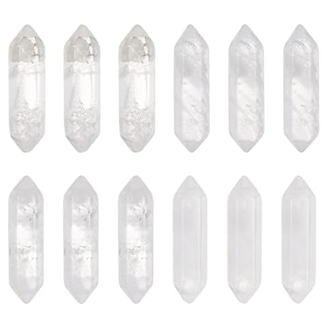 OLYCRAFT 12 piezas de cristal de cuarzo blanco Cover