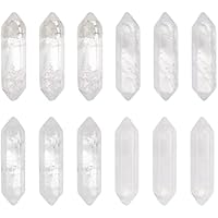 OLYCRAFT 12 piezas Cristal de Cuarzo Natural Punta de Cuarzo