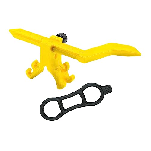 Mini Bike Wheel Truing Stand, Bike Tire Truing Stand, Cycling Maintenance Alignment Balance Bike Wheel Repair Tools for Bicycle, Riding, Yellow Without Gauge