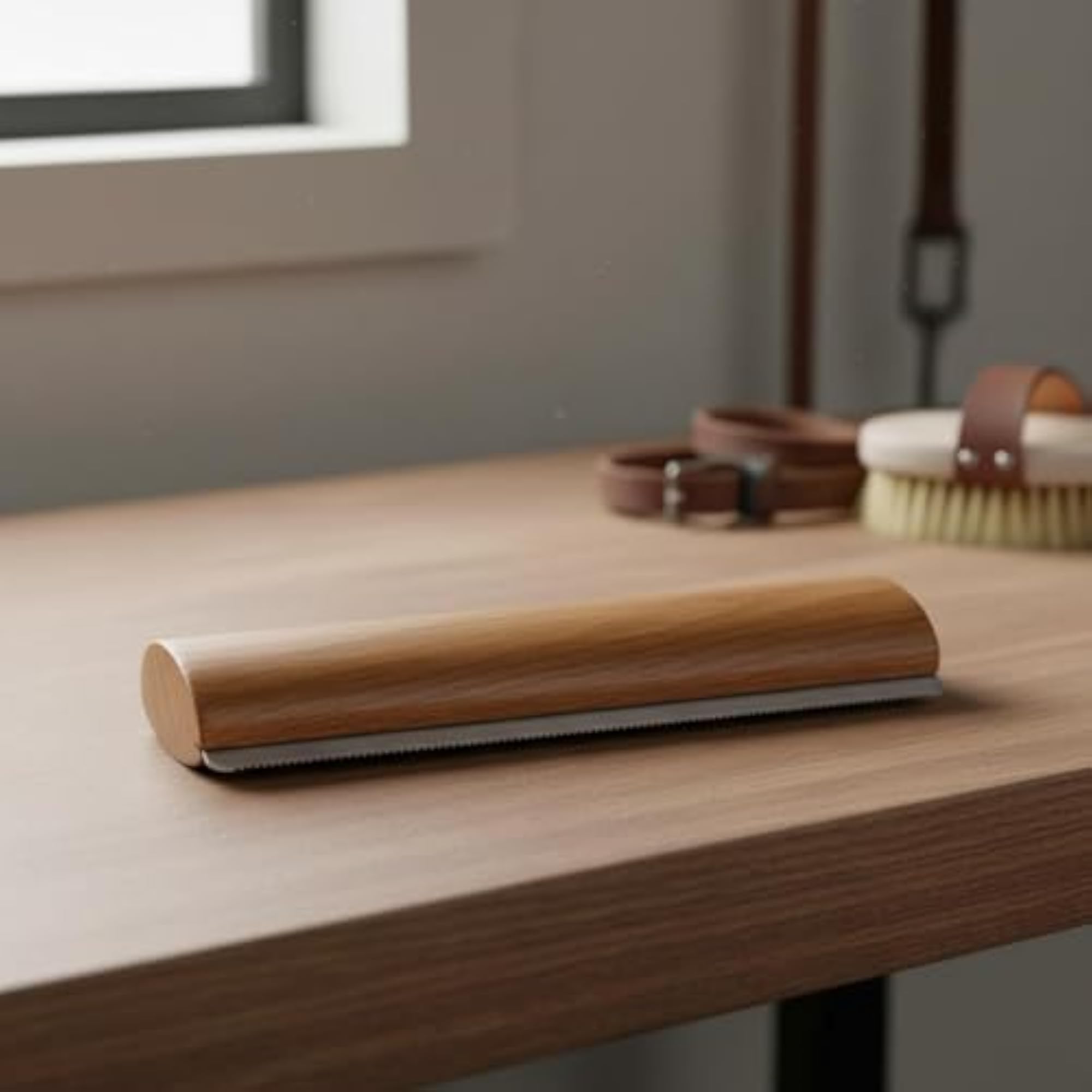 Sturdy Wood Handle Horse Sweat Scraper