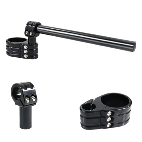 Handlebar Risers Clamp For 37mm 41mm 43mm 50mm 53mm 55mm Adjustable Clip-ons Handlebar Motorcycle Handlebar Clip-On Handle Bar Raiser Universal Motorcycle Handle Bar Riser(41mm normal)