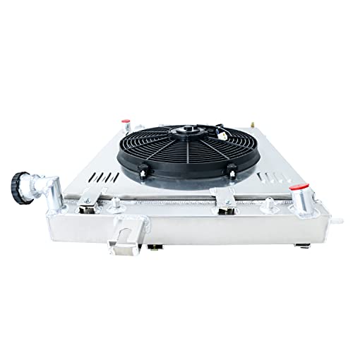 Egincooler 3 Core Row Aluminum Radiator For 1999-2004 Jeep Grand Cherokee 4.0L L6 2000 2001 2002 2003 Radiador+Shroud Fan+Relay #TOP2