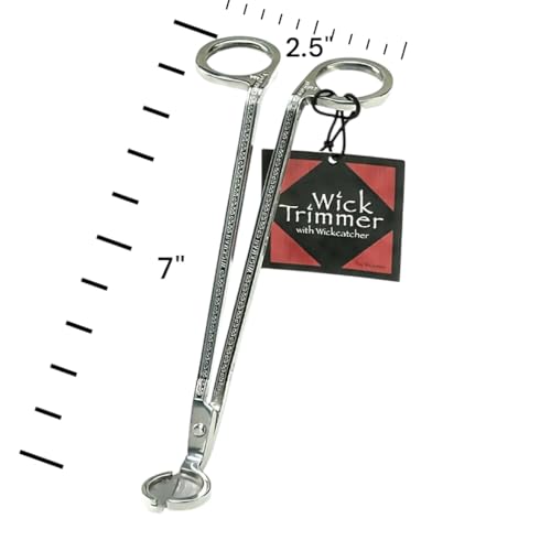 Wickman Stainless Steel Polished Wick Trimmer,Silver