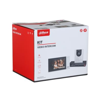 Kit Videocitofono IP Villa Montaggio a Superficie Postazione interna e Videocitofono e Switch PoE - KTP01L(S)