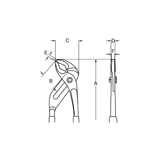 Tenaille articulée 6224D IP pour couper sans douleur aux mains