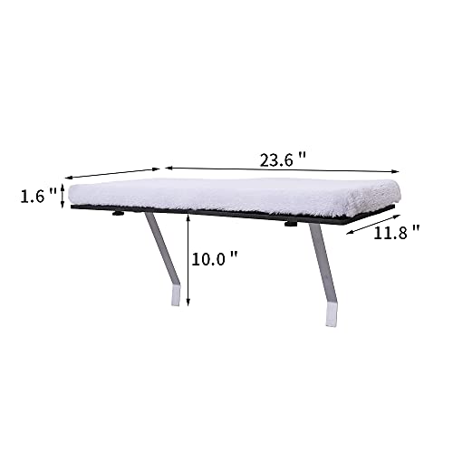 VIPACE Cat Window Perch, Hammock Seat for Indoor Cats, Pet Cat Bed Shelf for Window Sill (Grey) by vipace - Image 2