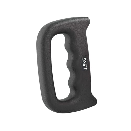 Deevoka ハンドウェイトボクシングダンベル に基づいたハンドヘルドウェイトDグリップダンベル ピラティスウォーキングスピードシャドーボクシング用, 1.5kg