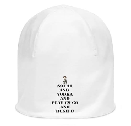 Bonnet Squat and Vodka en coton fin blanc, la douceur d'une maille extensible unique