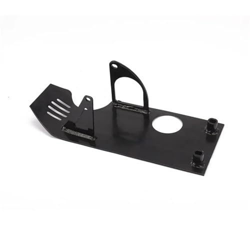 Skid Plate Für XR50 Für CRF50 Pit Dirt Bike 50cc 70cc 90cc 110cc 125cc 140cc Pit Lifan Motorrad Motor Unterfahrschutz Aluminium Schutzhülle Engine Protection Plate(Black)