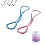 Kletterwalu Widerstandsband, Klimmzugbänder - Widerstandsbänder 8-förmig mit Griffen - Für Klimmzüge, Rückentraining & Haltungskorrektur - Heimfitness Yoga-Stretching (15LB+25LB)
