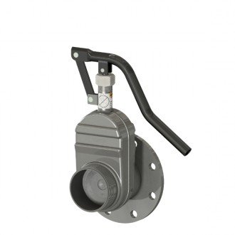 4" Stainless Steel Slide Valve, Flange X Thread, ANSI
