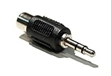 3.5mm (1/8 Inch) TRS Stereo Male to Mono RCA Female Adapter Jack Connector