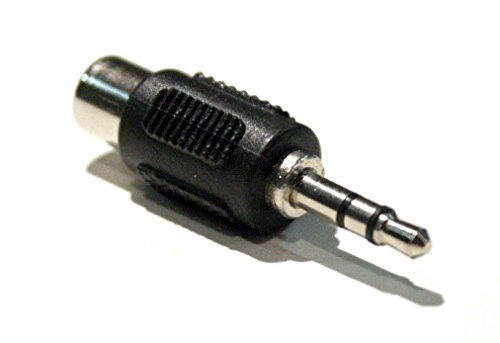 3.5mm (1/8 Inch) TRS Stereo Male to Mono RCA Female Adapter Jack Connector