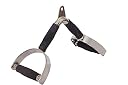 Gyming World® Pro Grip VD Bar, Attachment, Double D Handle | High Pulley | LAT Bar with Rubber Grip and Safety Lock gallery image