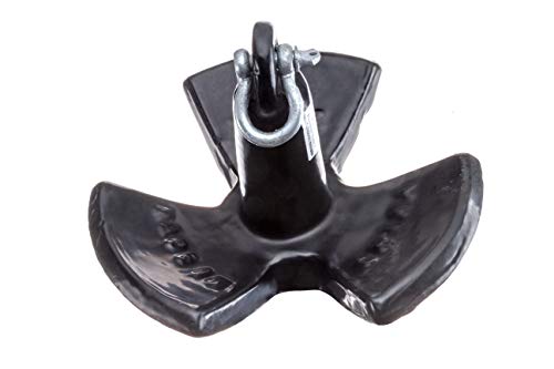 Seachoice River Anchor, Black Vinyl Coated Cast Iron, 20 Lbs. #TOP2