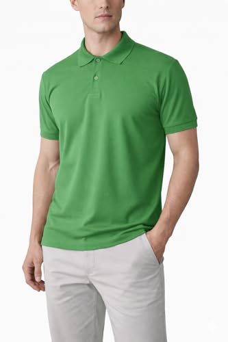 Image of Men's Plain Polo Neck T-Shirt | Comfortable | Stylish Casual & Smart Wear | Half Sleeve | Regular Fit