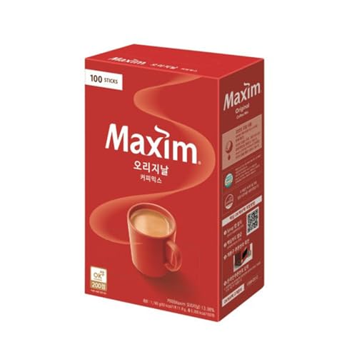 Original 3-in-1 Korean Instant Coffee Mix, 100 Sticks (12 g Each) — Coffee, Creamer & Sugar, Net 1.2 kg (2.65 lb / 42.33 oz)