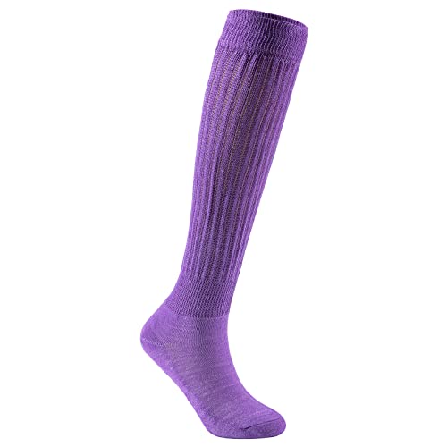 Image of Century Star Knee High Slouch Socks for Women - 80s 90s Scrunch Socks Soft Leg Warmers Stacked Boot Socks Holiday Daily
