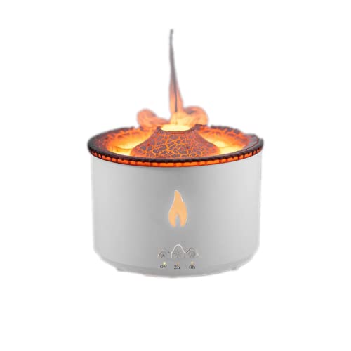 Volcano-Diffuser-with-LED-Cold-Flame-Light-Aromatherapy-Essential-Oil-Diff Volcano Diffuser with LED Cold Flame Light, Aromatherapy Essential Oil Diff - Image 1