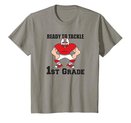 Ready to Tackle First Grade Football Back to School T-Shirt